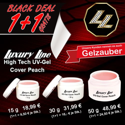 BLACK DEAL: 1+1 AKTION: Luxury Line UV Gel Cover Peach 50g